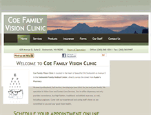 Tablet Screenshot of coefamilyvisionclinic.com